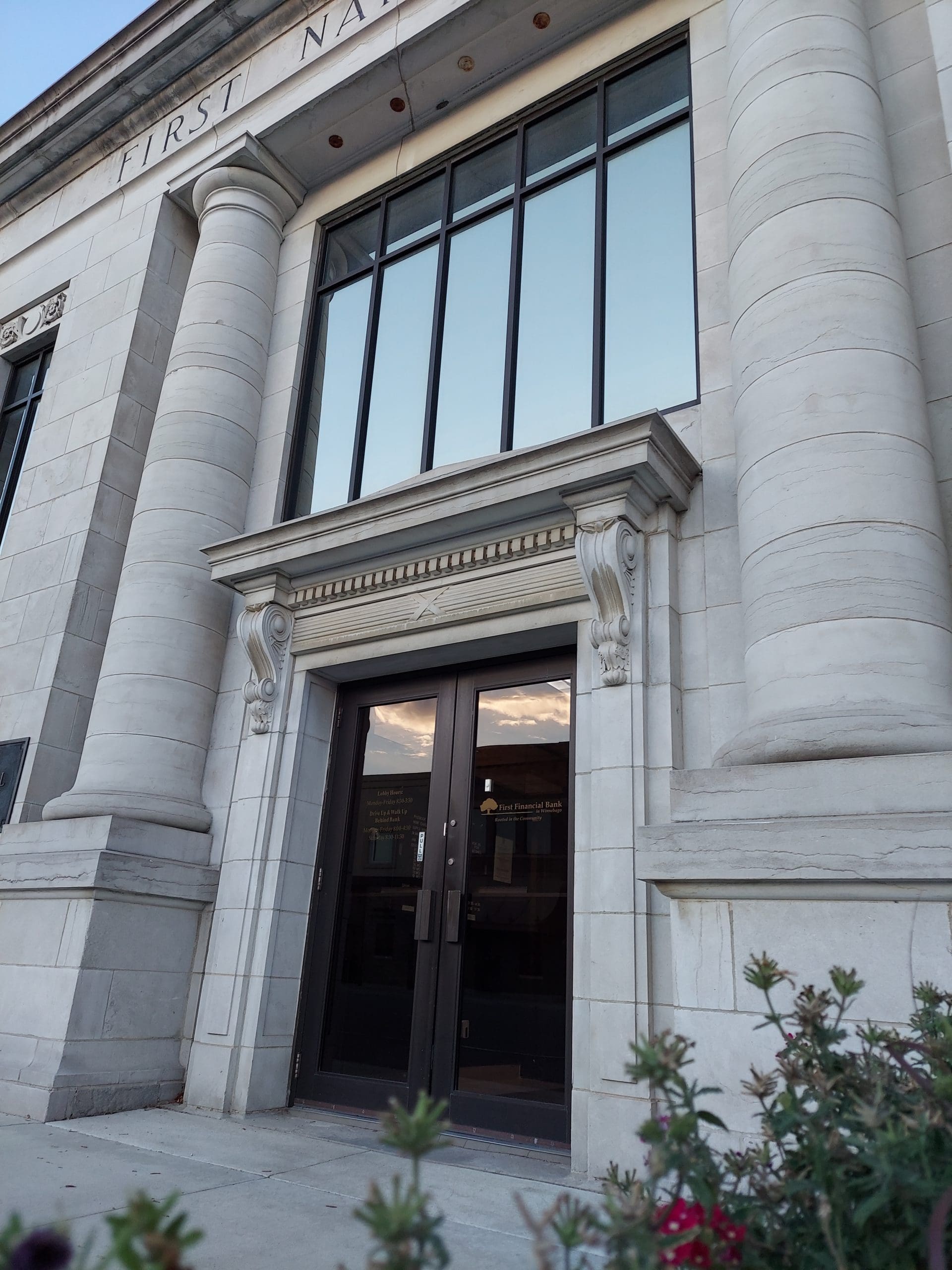 First National Bank Front door